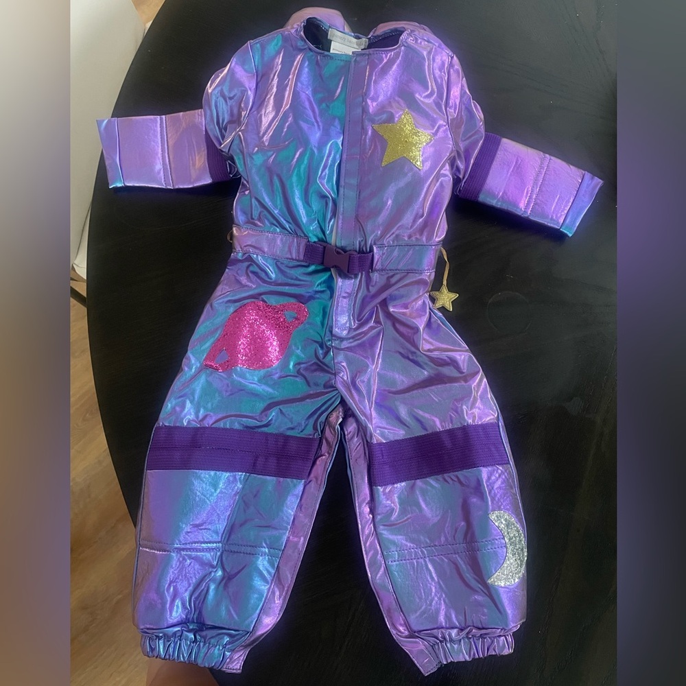 Pottery Barn Galactic Explorer Kids Costume - Purple and Gold